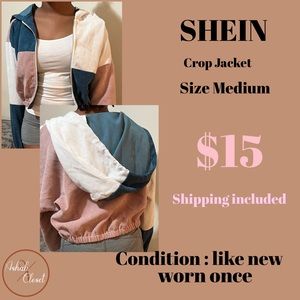 Shein crop jacket
